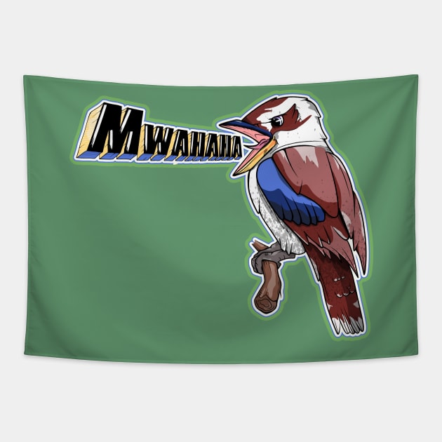 Kookaburra Laughing Tapestry by mailboxdisco