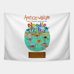 American Wildlife: Noodle Fish Tapestry