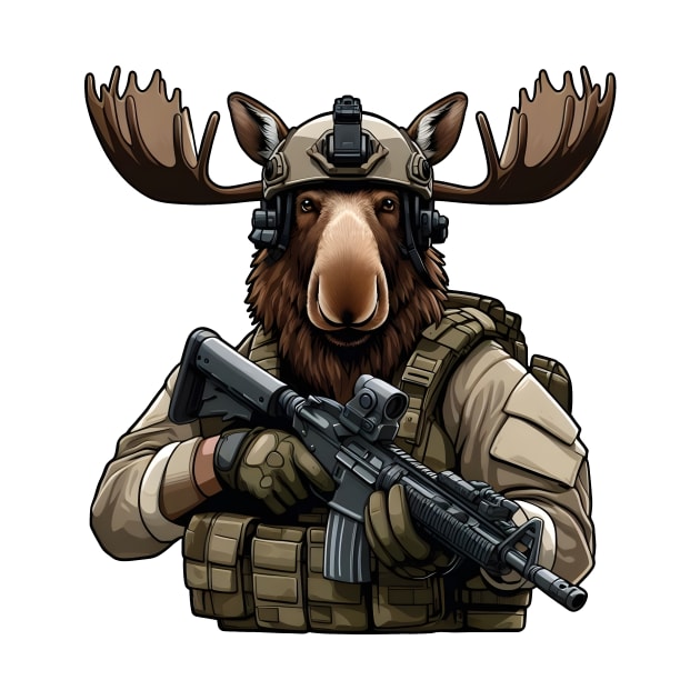 Tactical Moose by Rawlifegraphic