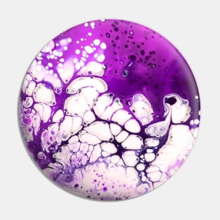 Lavender/Purple Acrylic Pour Painting Pin