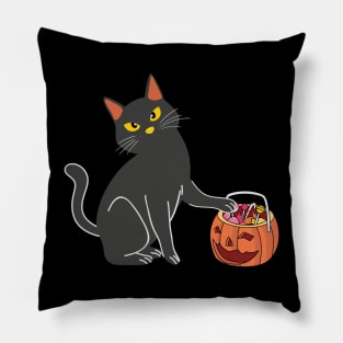 Halloween Black Cat Pumpkin Sweet Candy Pillow