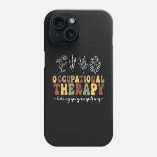 Groovy Floral Therapy Assistant Pediatric Occupational Therapy Phone Case