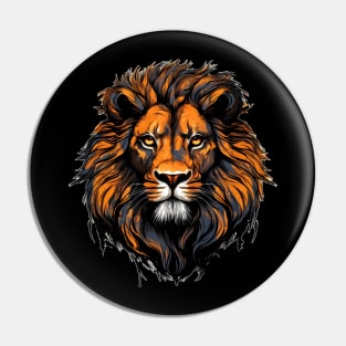 Lion Portrait Pin