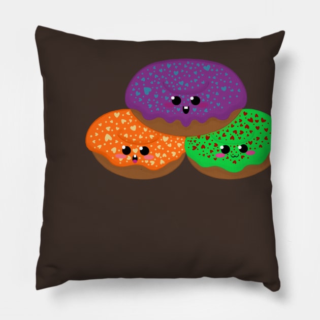 For the love of donuts Pillow by ImGutsyHoney