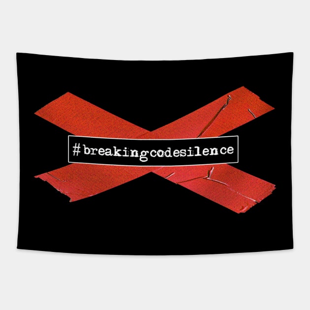 Breaking Code Silence #breakingcodesilence Tapestry by Black Snow Comics