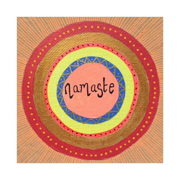 Namaste Yoga Mandala by MyCraftyNell