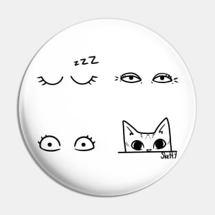 Waking Up With Cats Pin