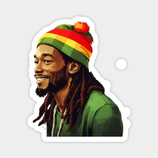 Rasta African Man, Rastafarian Magnet