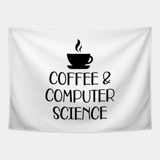 Coffee and Computer Science Tapestry by KC Happy Shop