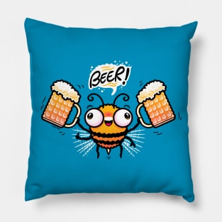 Bee Beer Pillow