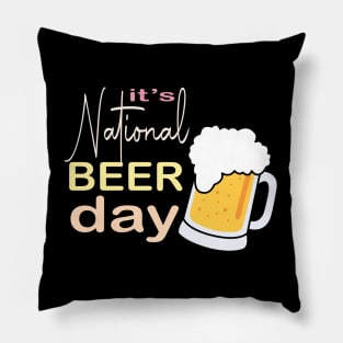 National Beer day Pillow