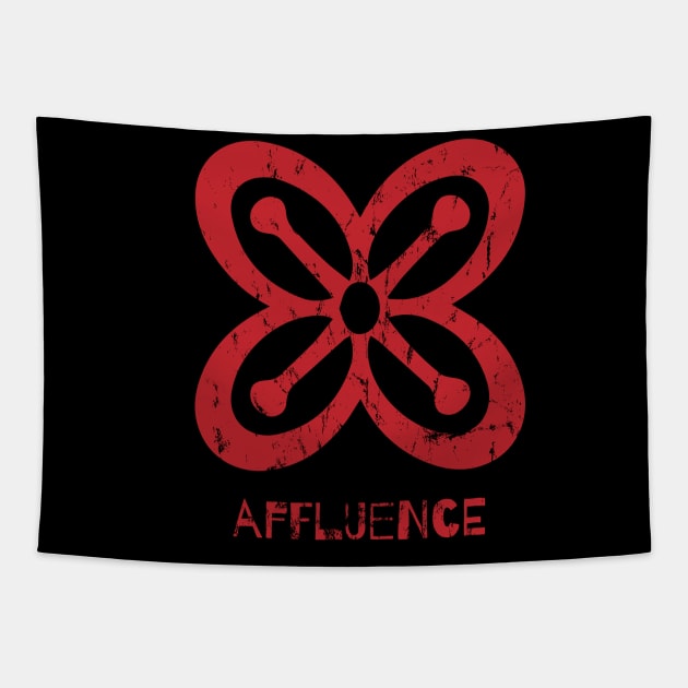 Affluence | African Adinkra Symbol | Pan African Symbol | Black Heritage Tapestry by Vanglorious Joy