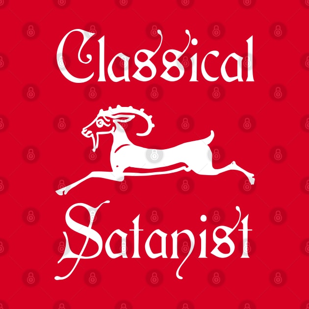 Classical Satanist with Leaping Goat by TraditionalWitchGifts