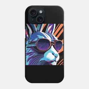 Shades of Cool: A Stylish Rabbit in Sunglasses Phone Case