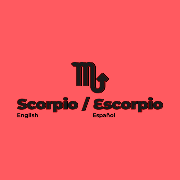 Scorpio's Power Colors- Black & Maroon by MiamiTees305
