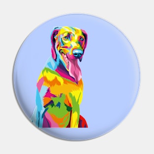 Dog colorful Pin