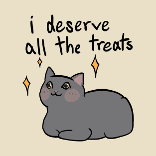 Give Me Treats (black text) T-Shirt