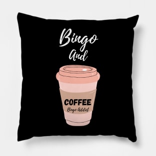 Bingo and Coffee Pillow