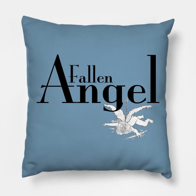 Fallen Angel - Stupid Cupid Pillow by The Blue Box