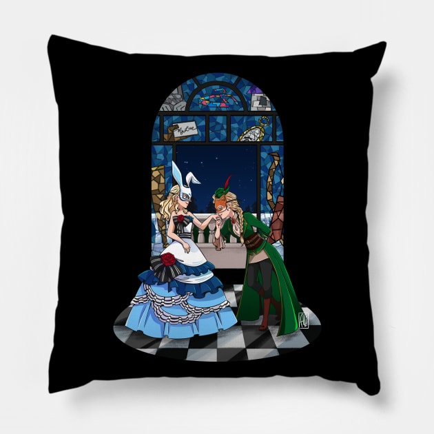 Alice & Robin (Cutout / Bright ver.) Pillow by artsy_alice