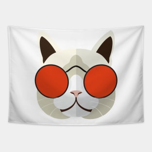 Cute Cat Face Mask Tapestry