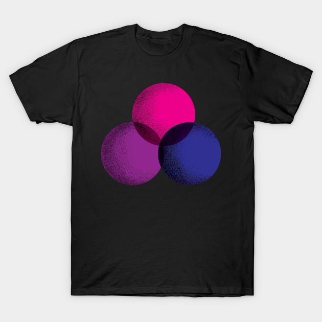 Discreet Bi Pride Flag Colors - Bisexual - T-Shirt | TeePublic