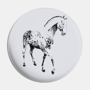 gray horse Pin