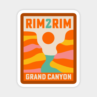 Rim 2 Rim Grand Canyon R2R Rim2Rim Hike Trail Run Magnet