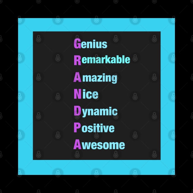 Grandpa:  Genius-Remarkable-Amazing-Nice-Dynamic-Positive-Awesome -Motivational  Gifts for Grandpa by S.O.N. - Special Optimistic Notes 