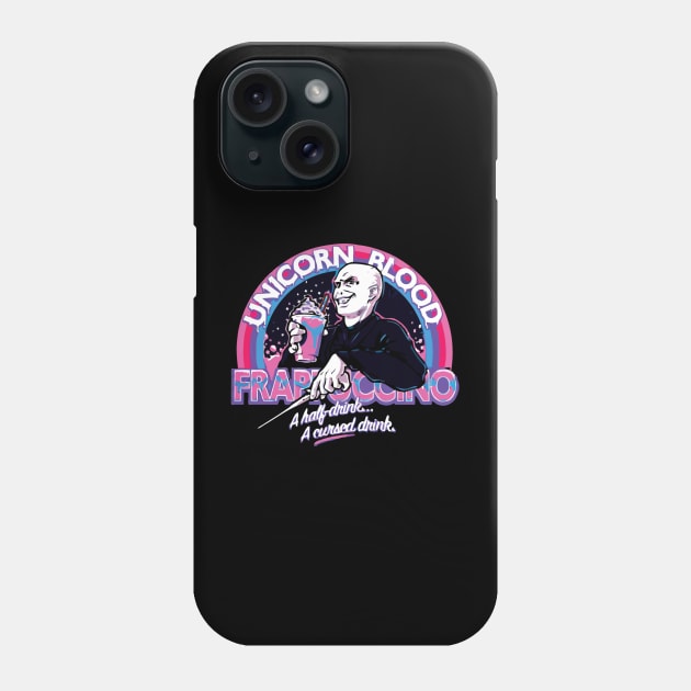 Unicorn blood t shirt frappuccino Phone Case by klausgaiser