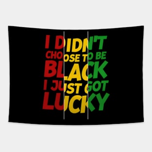 I Didn't Choose to be Black, I Just Got Lucky Tapestry