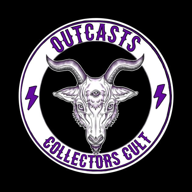 Outcasts Collectors Goat white logo by FitzGingerArt