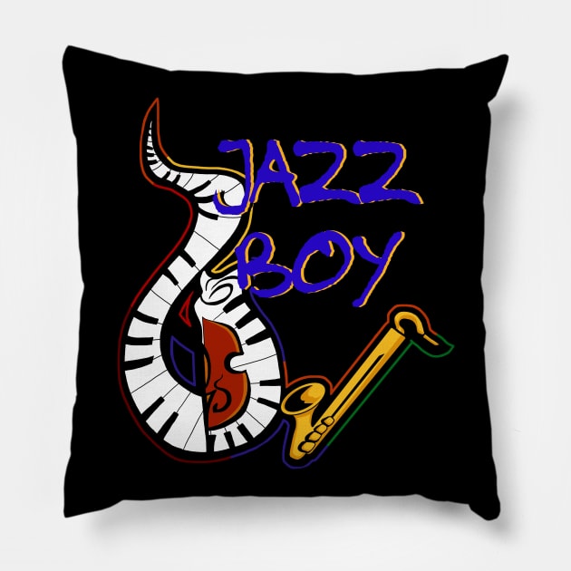 Jazz boy Pillow by KubikoBakhar