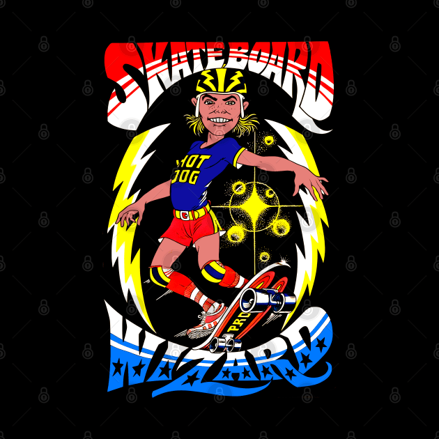 Skateboard Wizard by Viper Vintage