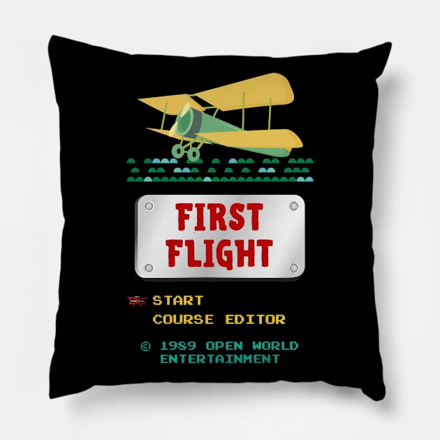 First Flight Pillow by LegitHooligan
