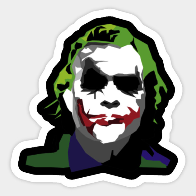 Heath Ledger's The Joker - Joker - Sticker | TeePublic