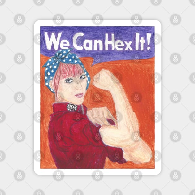 Rowena the Riveter Magnet by Seralina