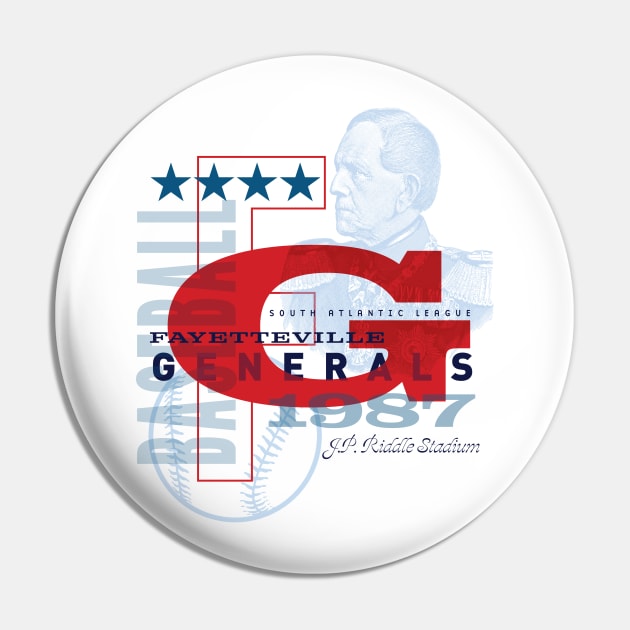 Fayetteville Generals Pin by MindsparkCreative