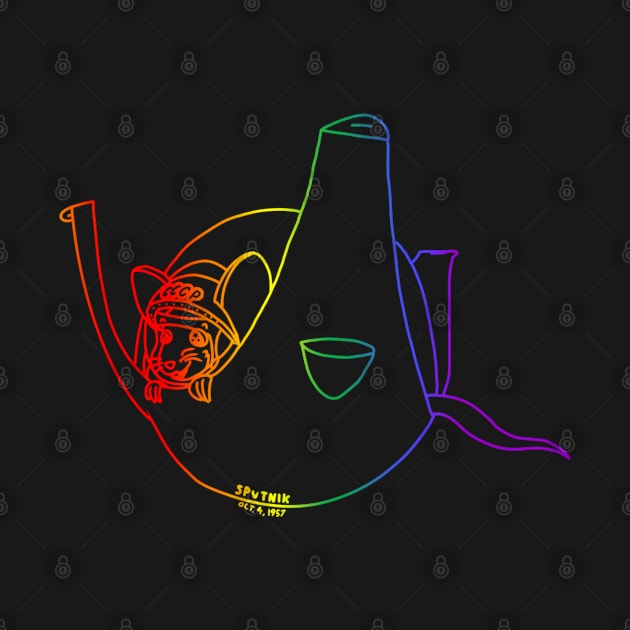 Sputnik Rat (Rainbow Version) by Rad Rat Studios