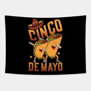 Cinco De Mayo Mexican Fiesta 5 De Mayo Taco Dabbing Funny Tapestry