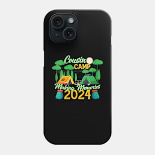 Womens Cousin Camp Making Memories Summer Vacation Family 2024 Phone Case