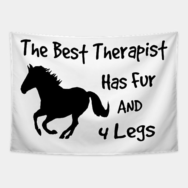 The best therapist/Horse Tapestry by Shyflyer