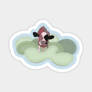 Cow in Cow heaven Magnet