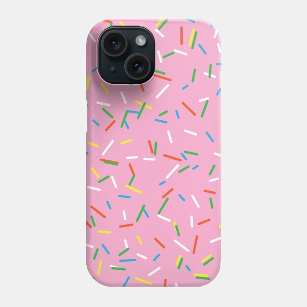 Pink Birthday Donut Sprinkles Phone Case by NewburyBoutique