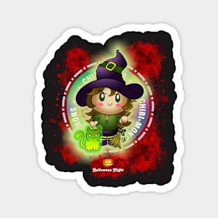 CHIBI-MONS HALLOWEEN - WITCH Magnet