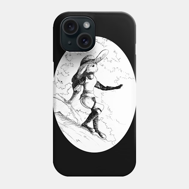 Rabbit character sketch - fantasy inspired art and designs Phone Case by STearleArt