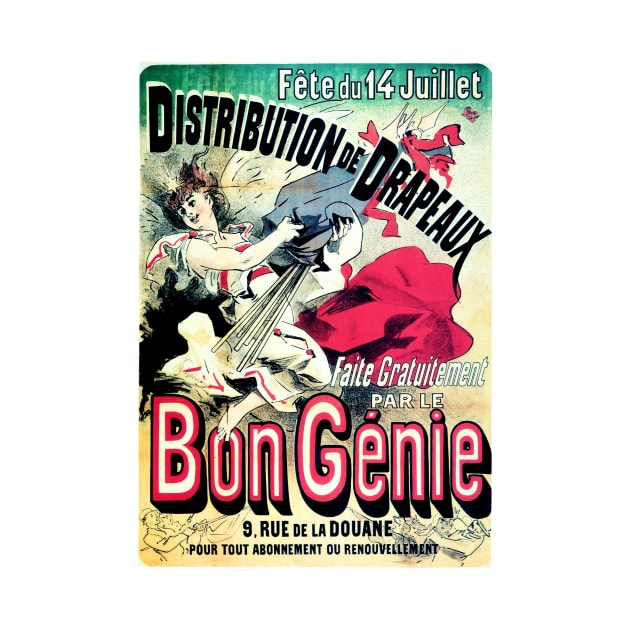 BON GENIE by Jules Cheret French Belle Epoque Vintage Theatre by vintageposters