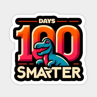 100 Days Smarter Dino Magnet