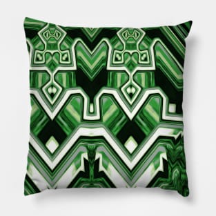 Aromantic Pride Abstract Geometric Mirrored Design Pillow