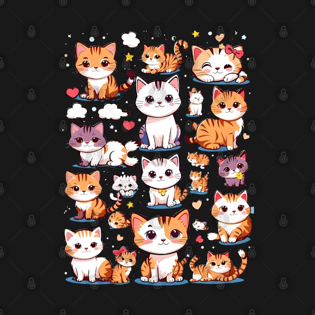 cute cat lover gift for girl by T-shirt US